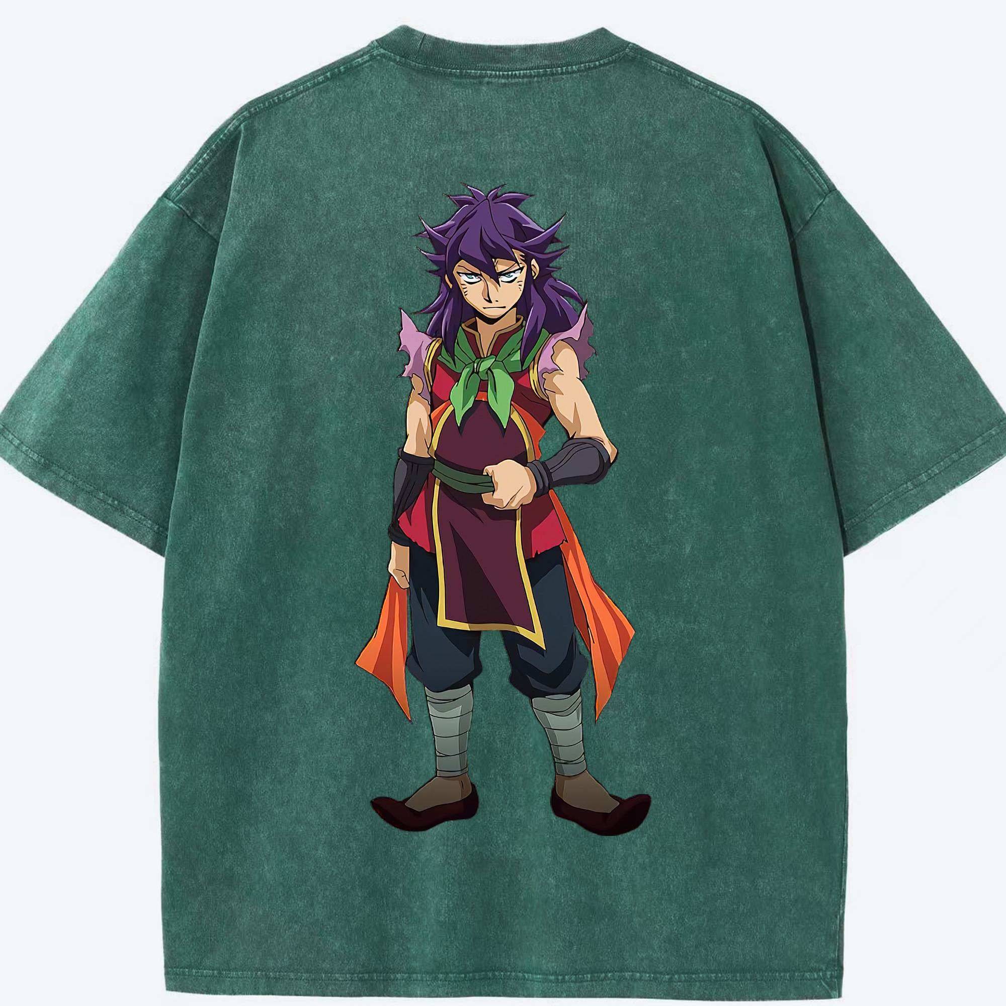 （画像用） 遊☆戯☆王 Yu-Gi-Oh! 綿100% ヴィンテージ風 半袖Tシャツ（背面プリント）